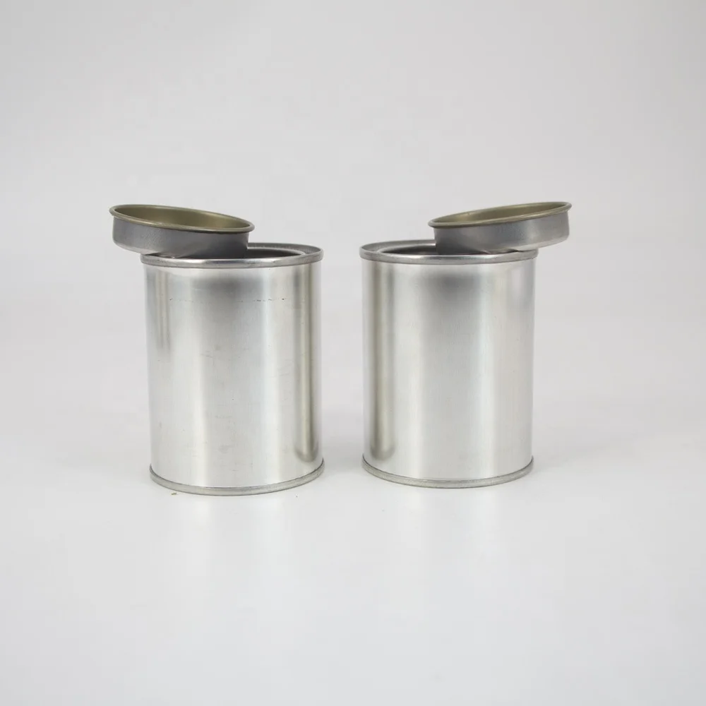 Wholesale 500ml empty round tinplate container paint tin can for package