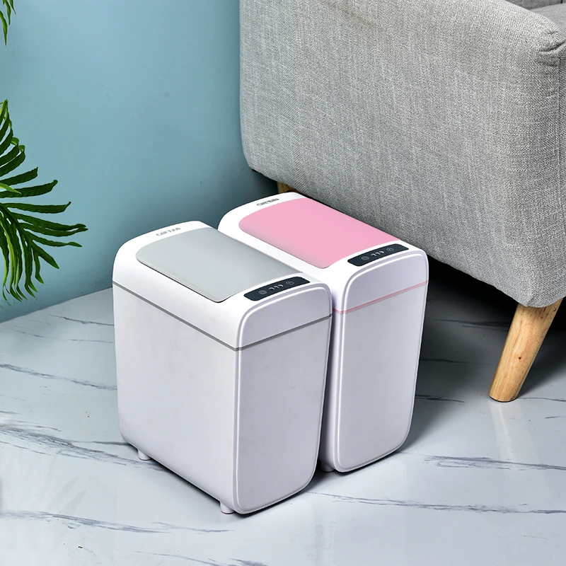 Hot Selling New Intelligent 10L USB Charge Battery Household Automatic Trash bin Touchless Smart Dustbin