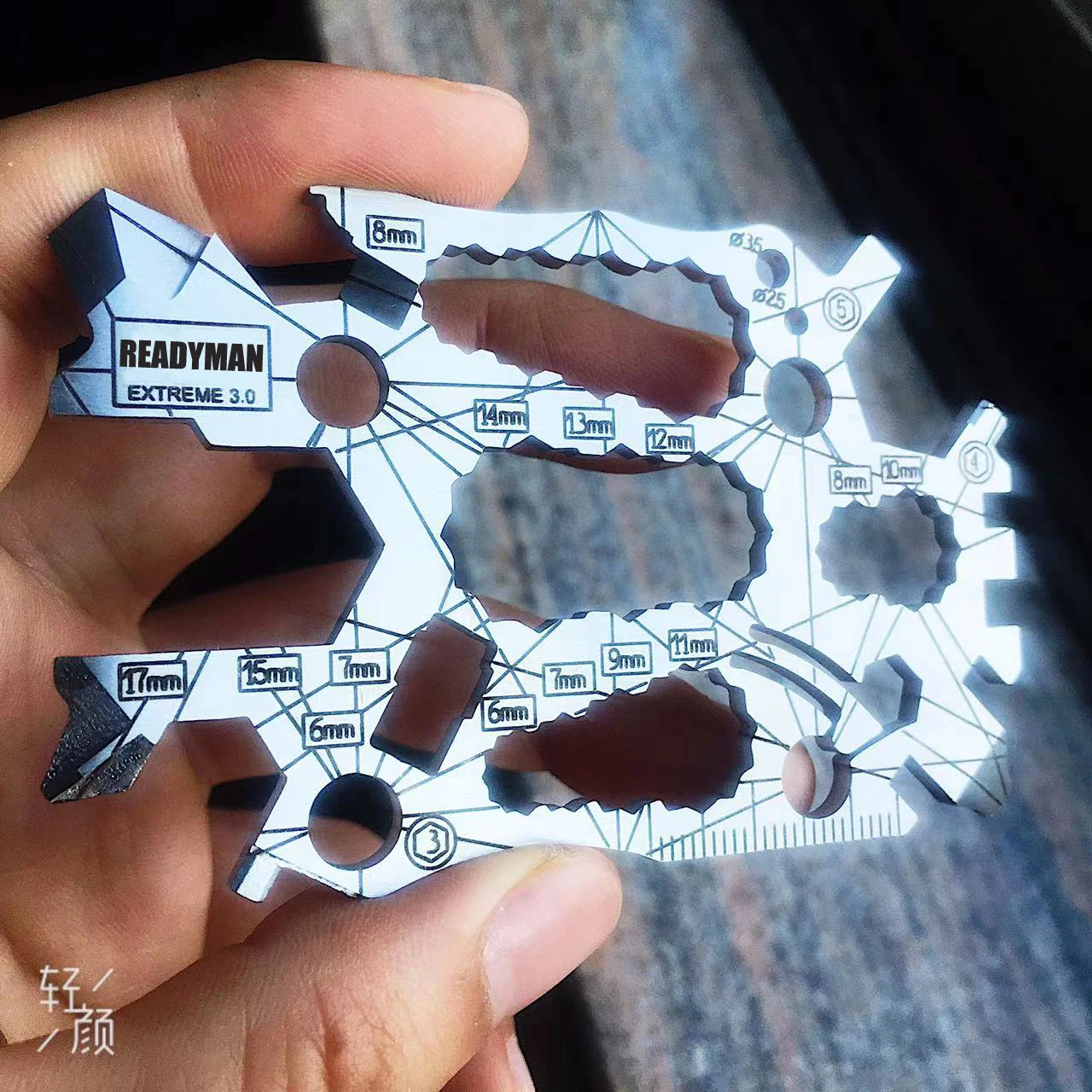 all in one  credit card size multi function tool card with 50+functions