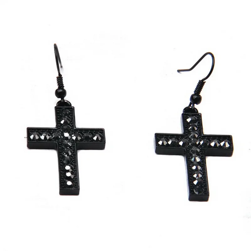  Drop Shipping Retro Full Rhinestone Cross Pendant