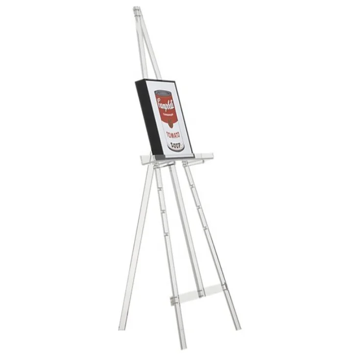 VONVIK Clear Adjustable Acrylic Easel Stand For Wedding Paintings Poster Display Tripod Easel