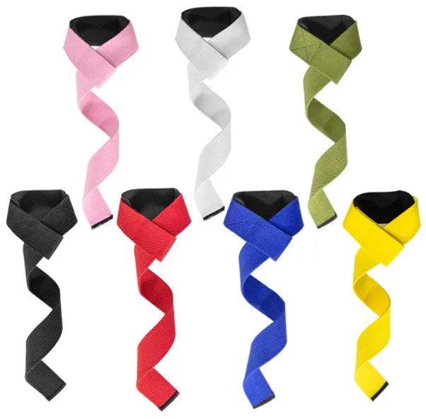 Custom Logo Fitness Wrist Pull Straps Weight Lifting Straps With Cushioned Wrist