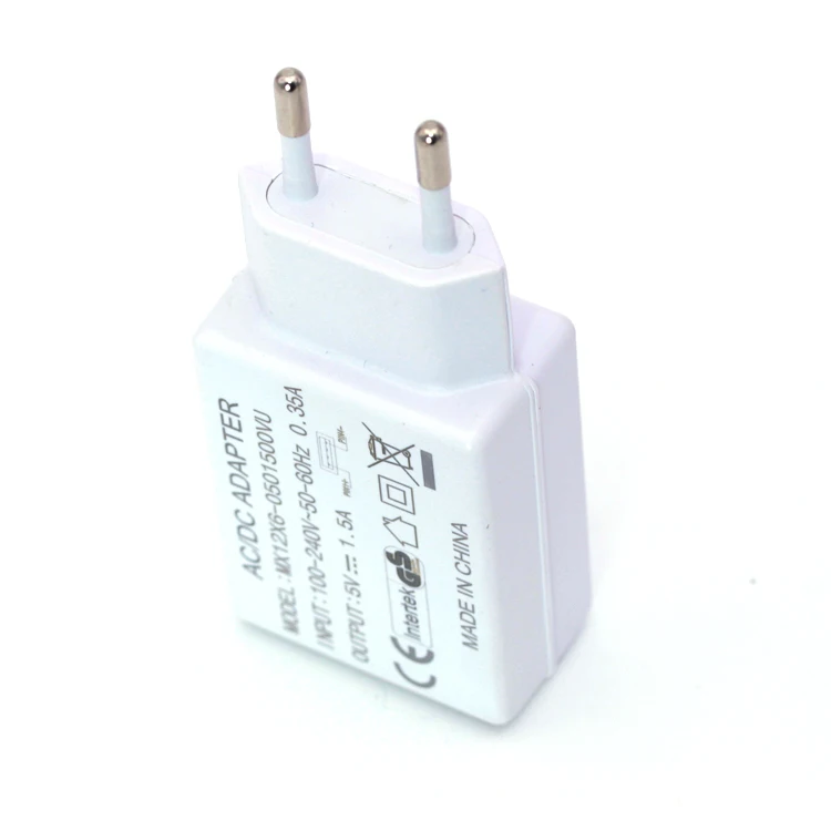 EU German socket white housing color usb adapter 5v 1a with CE , GS certificate