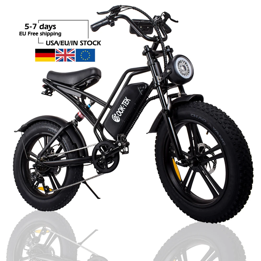 UL CE certification two wheels electric bike 750W folding 7 Speed fat tire ebike removeable battery 48V15ah Electric bicycle