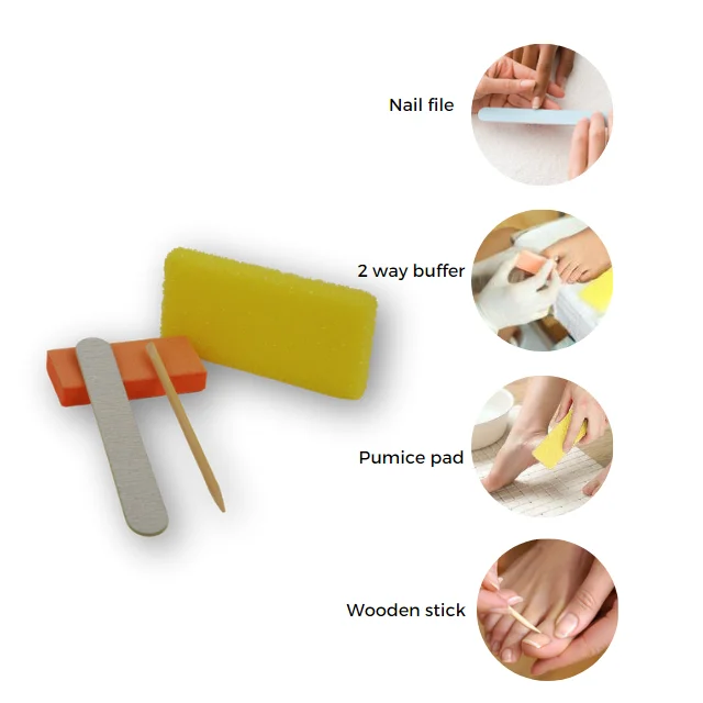 Набор инструментов для педикюра и профессиональные принадлежности ногтей подходит ежедневного использования в домашних условиях путешествиях или профессиональных спа-салонах 5 шт.