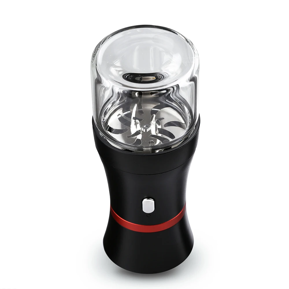 
Electric grinder weed for roller herb tobacco crusher auto pen pink battery button 