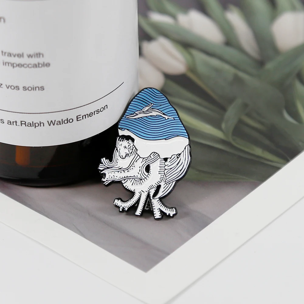 Fashion Medical Jewelry Stethoscope Enamel Pin for Nurse Doctor Physicians Medical Student Gift