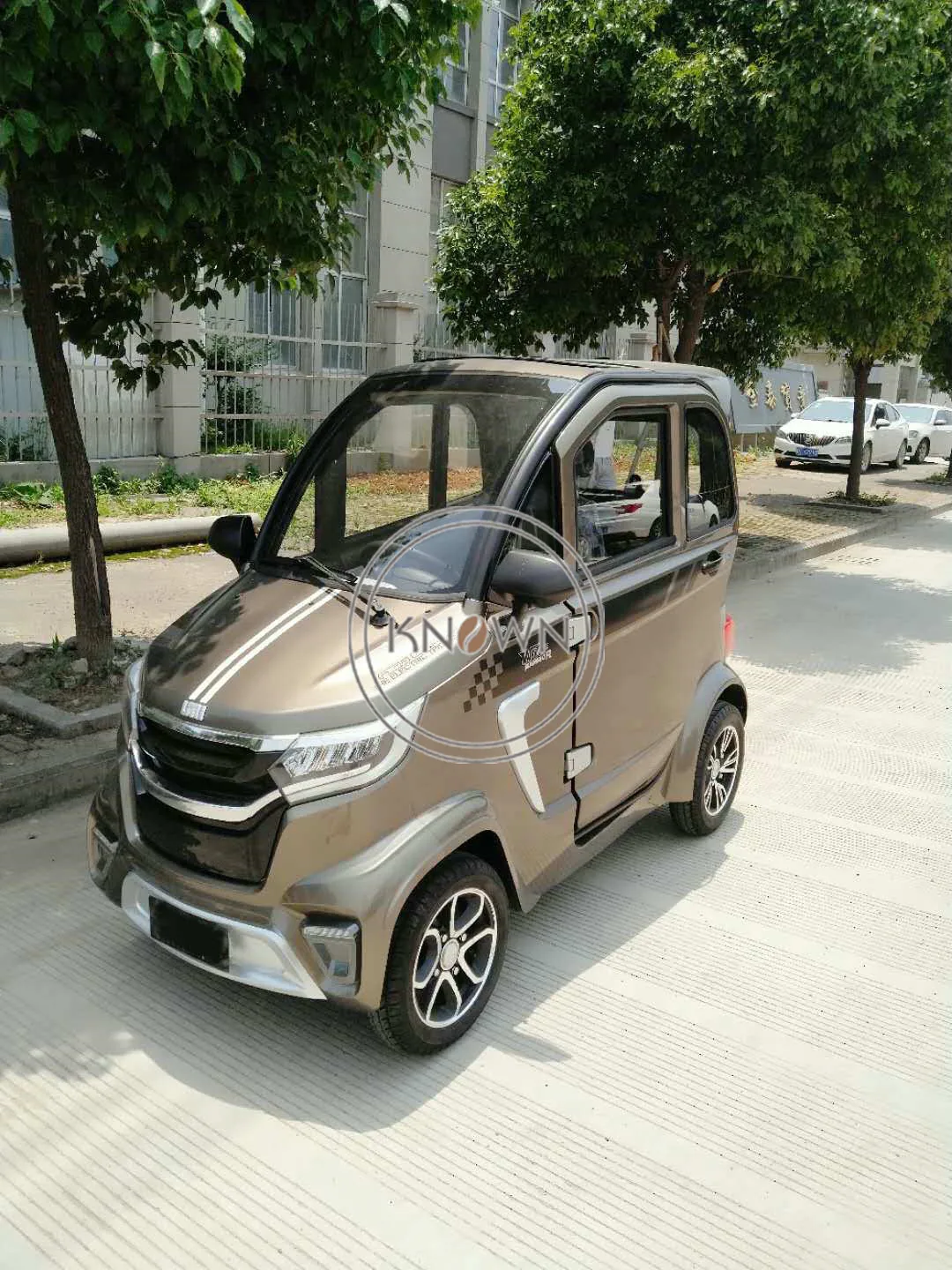 EEC Certificate Electric Car Enclosed Passenger Vehicle 4 Wheel Passenger Taxi for Sale Adult Elder Family
