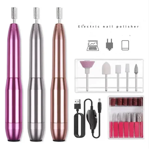 Hot Sale High Quality Electric Nail Drill Polisher Machine Nice LED Lamp Primer Pen Popular Nail Care Tool