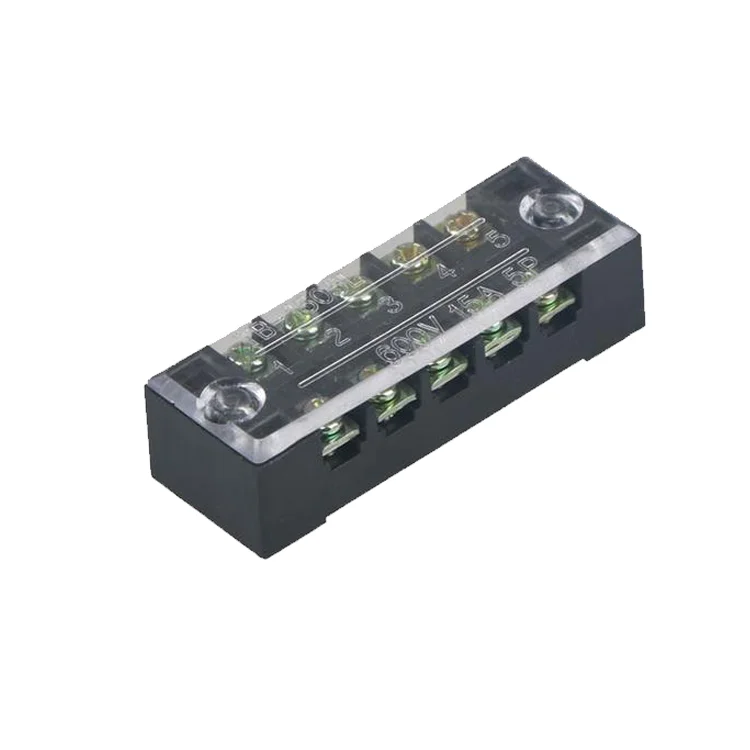 LINKWELL 600V 25A Automotive Wire Connetcors  5 Holes 2.5mm2 M4 TB Series Terminal Blocks Screw Fixed