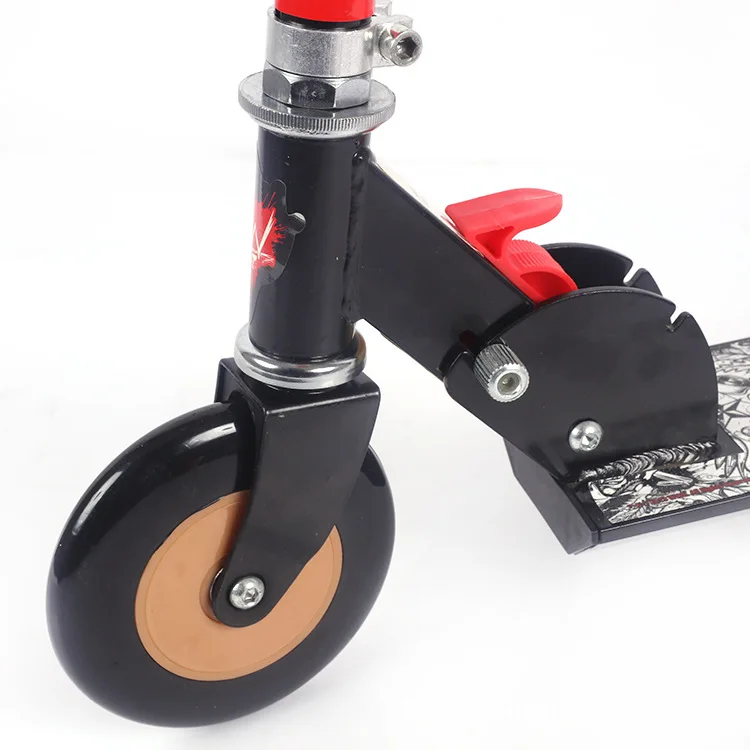 hot sell 125mm PVC light wheels off road kick scooter