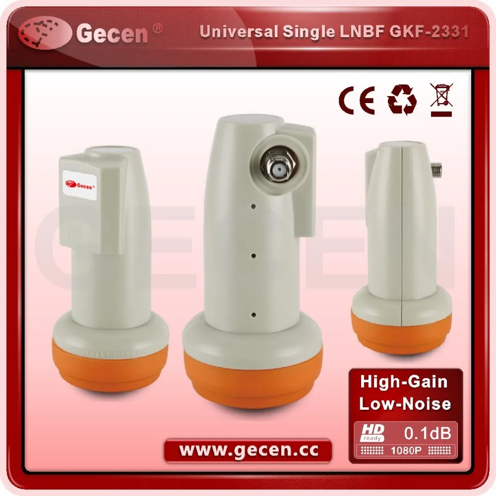 High Quality Full HD satellite Ku band universal single LNBF