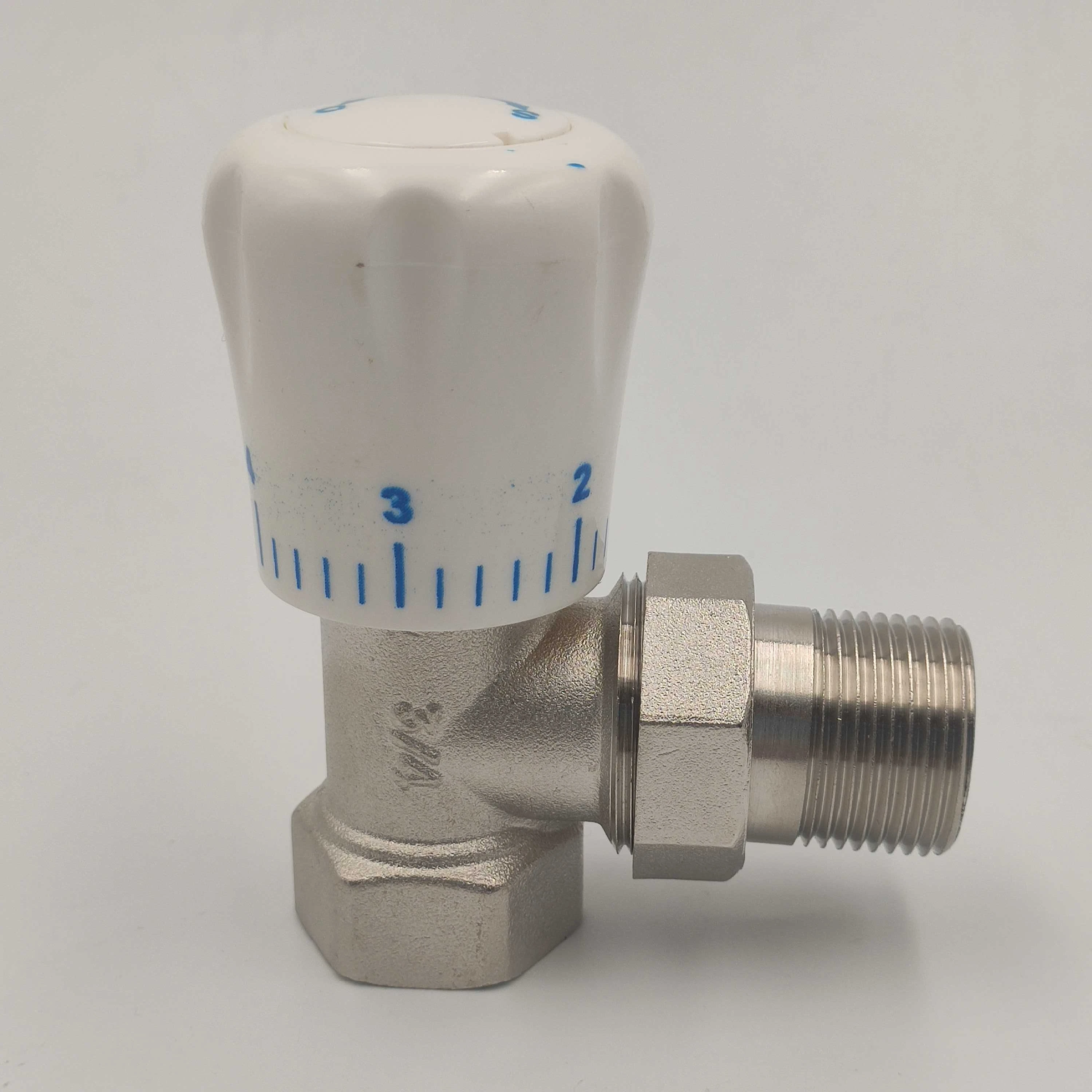 Nickel Forged Brass Radiator Heater Radiator Valve with ABS Handwheel