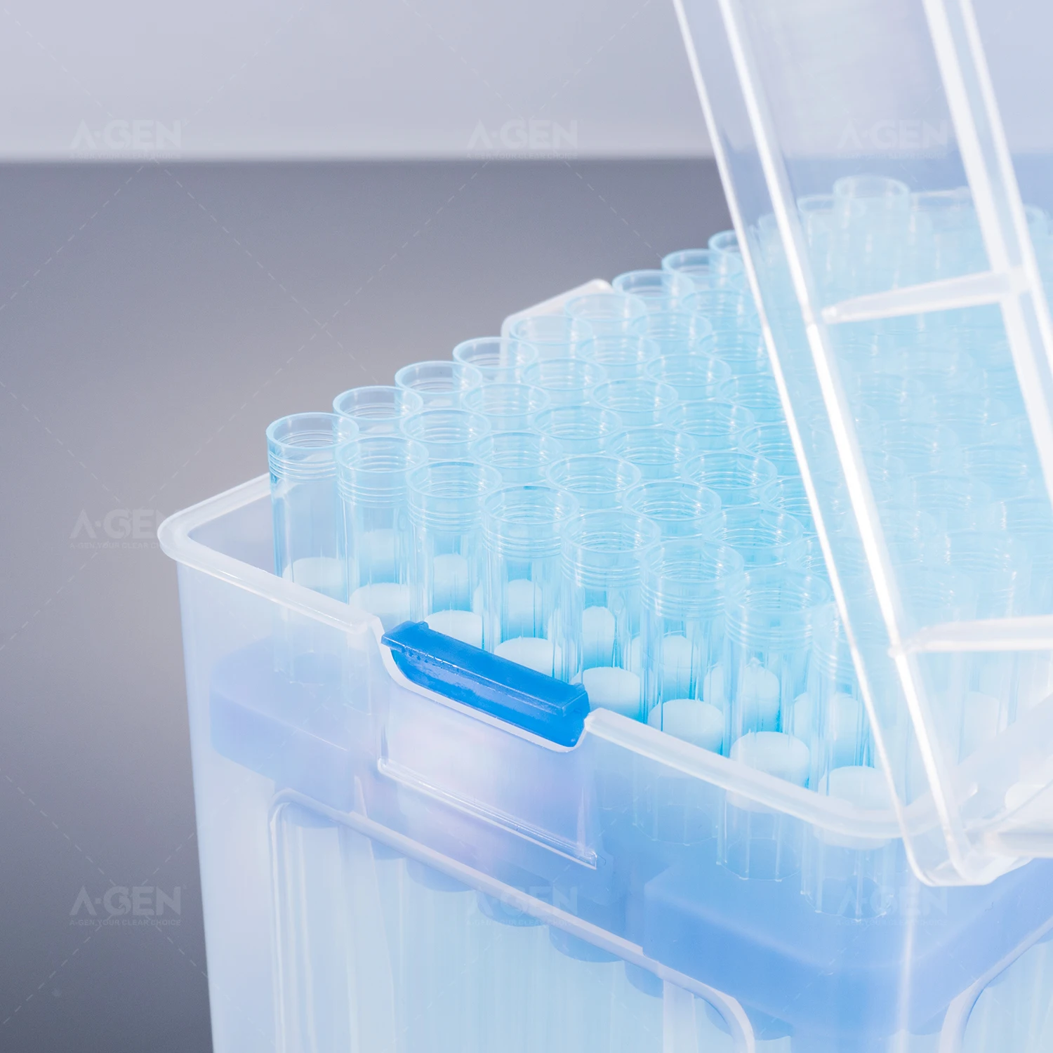 polypropylene, blue 1000uL sterile low retention filter pipette tips (lab consumable, SBS standard)