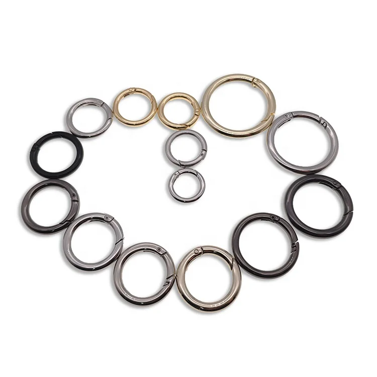 Multi-size Hot Sale Conchos Spring O Ring Snap Hook Leather Accessories for Bag Handles