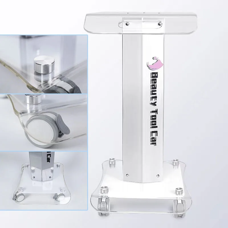 Pedestal Rolling Cart Beauty Salon Trolley Salon Use Beauty Instrument Tray Rolling Spa Beauty Cart Trolley With 4 Wheels