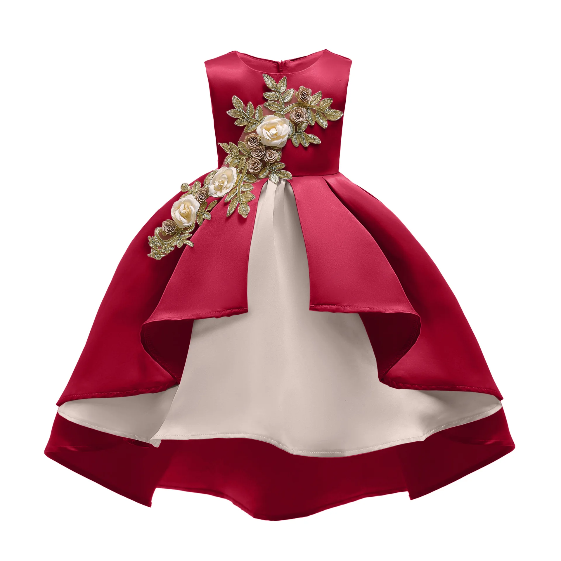 High quality party dresses for girls of 7 years old christmas party child clothes 6 year girl dress birthday dress for girls
