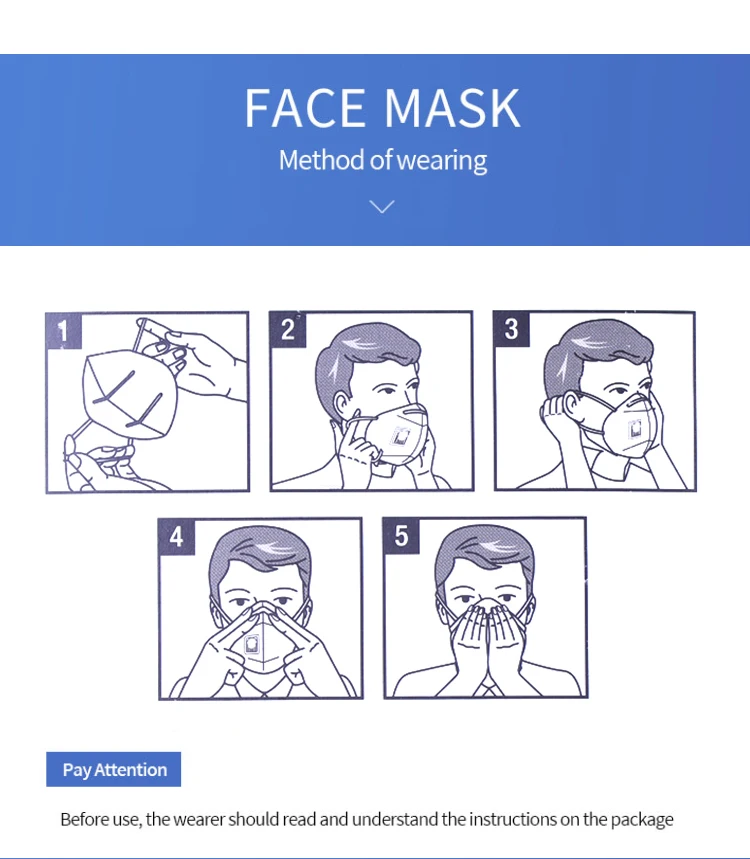 
In stock shipping fast BFE95 Disposable 3Ply Non Woven Breathing Protection Anti Face Masks BFE99 