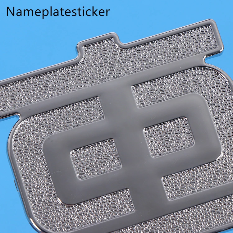 Hot Selling Car Chrome Letter Plate Customized 3D Logo Metal Name Badges Auto Car Emblem With Sticker