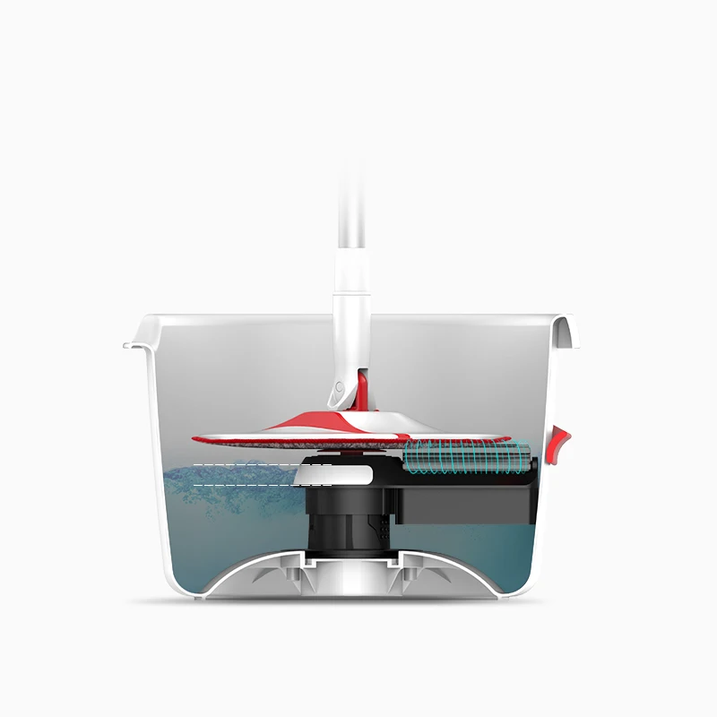 Jesun New Product Hot Sell Round Rotating Mop Floor Cleaning Magic 360 Spin Mop With Bucket