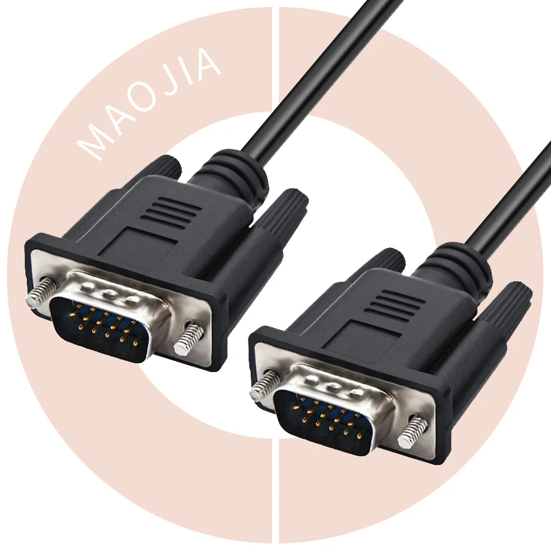 vga cable computer av kabel female 1.5m 1.8m 10 meter audio video 1080p male to male 15pin converter adapter vga to vga cable