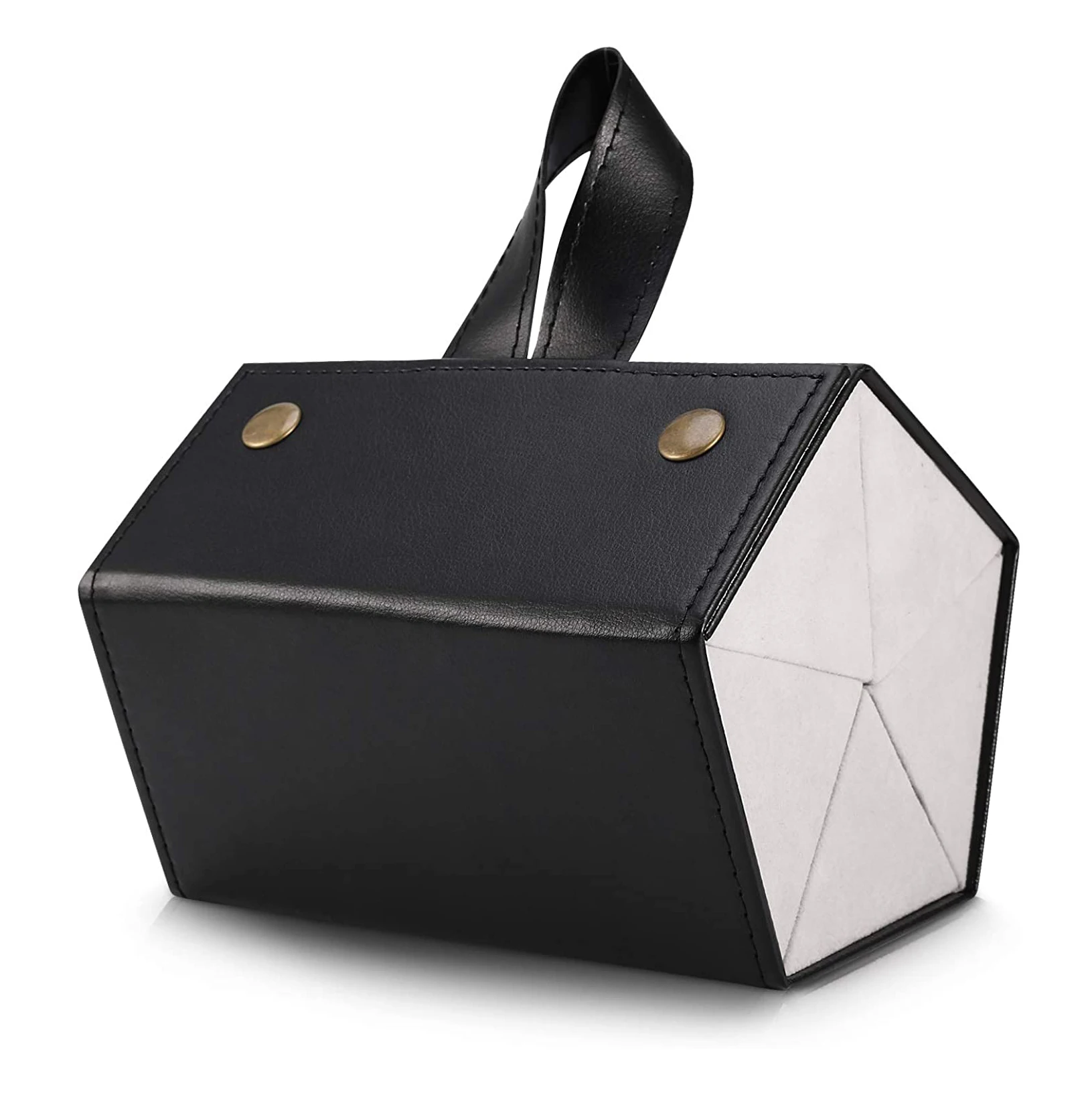 Book Style 2 Slot Eyeglass Sunglass Storage Box, PU Leather Glasses Display Case Storage Organizer Collector