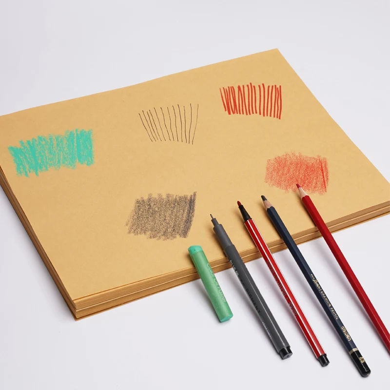 Custom Size A4  Brown Kraft Paper Specialty Cardboard For Printing Painting Wrapping