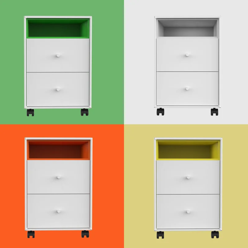 Bonroy Modern Pedestal Rolling Mobile Flat Lateral Drawer Furniture Storage Office Steel Metal Hanging Filing Cabinet