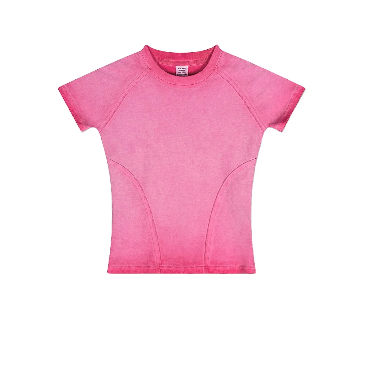 DCY Y2K Clothing Digital Printing Solid Thick T-Shirt,Scoop Neck T Shirt For Women,Sublimation T Shirts Blank