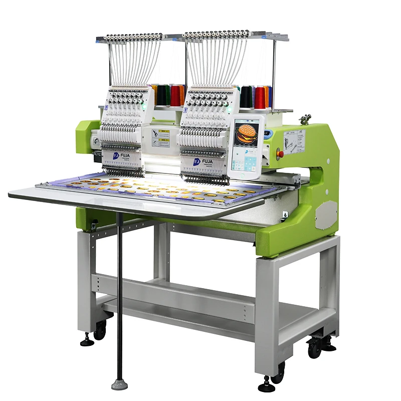 High Quality Doubt Head 12 15 Needles Computerized Industrial Embroidery Machine for Flat Hat Garment