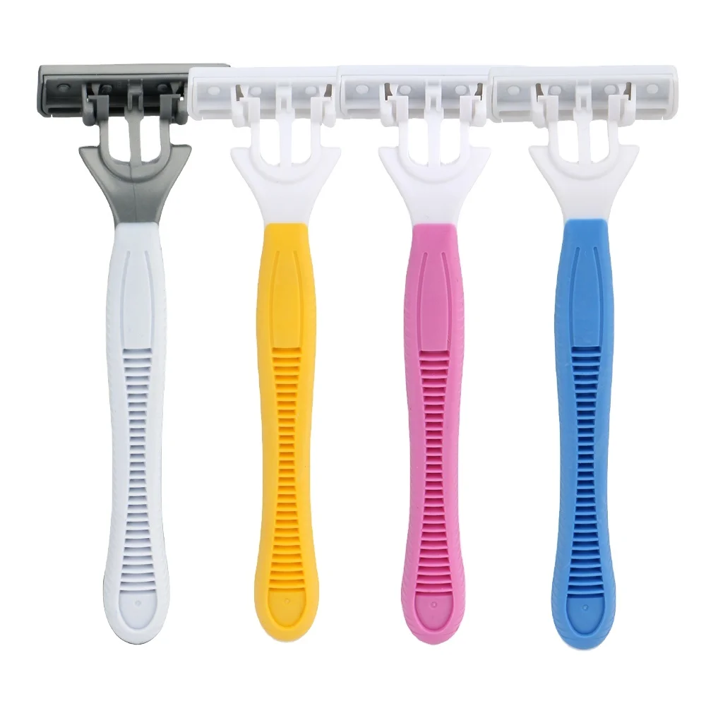 D334L Новое поступление, частная торговая марка, оптовая цена, одноразовая бритва с тройным лезвием, поворотная бритва, бритвенная головка