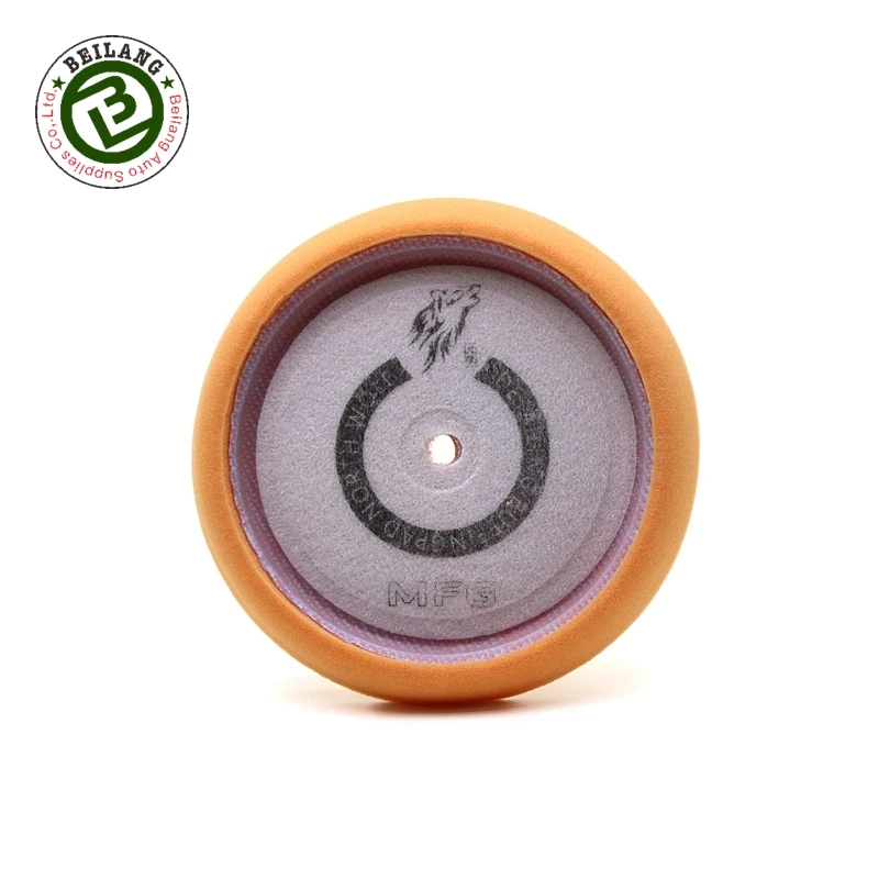 North Wolf 6 Inch 175 mm Curved Back Foam Buffing Pad German Sponge Polishing Pad for Car Buffing Machine