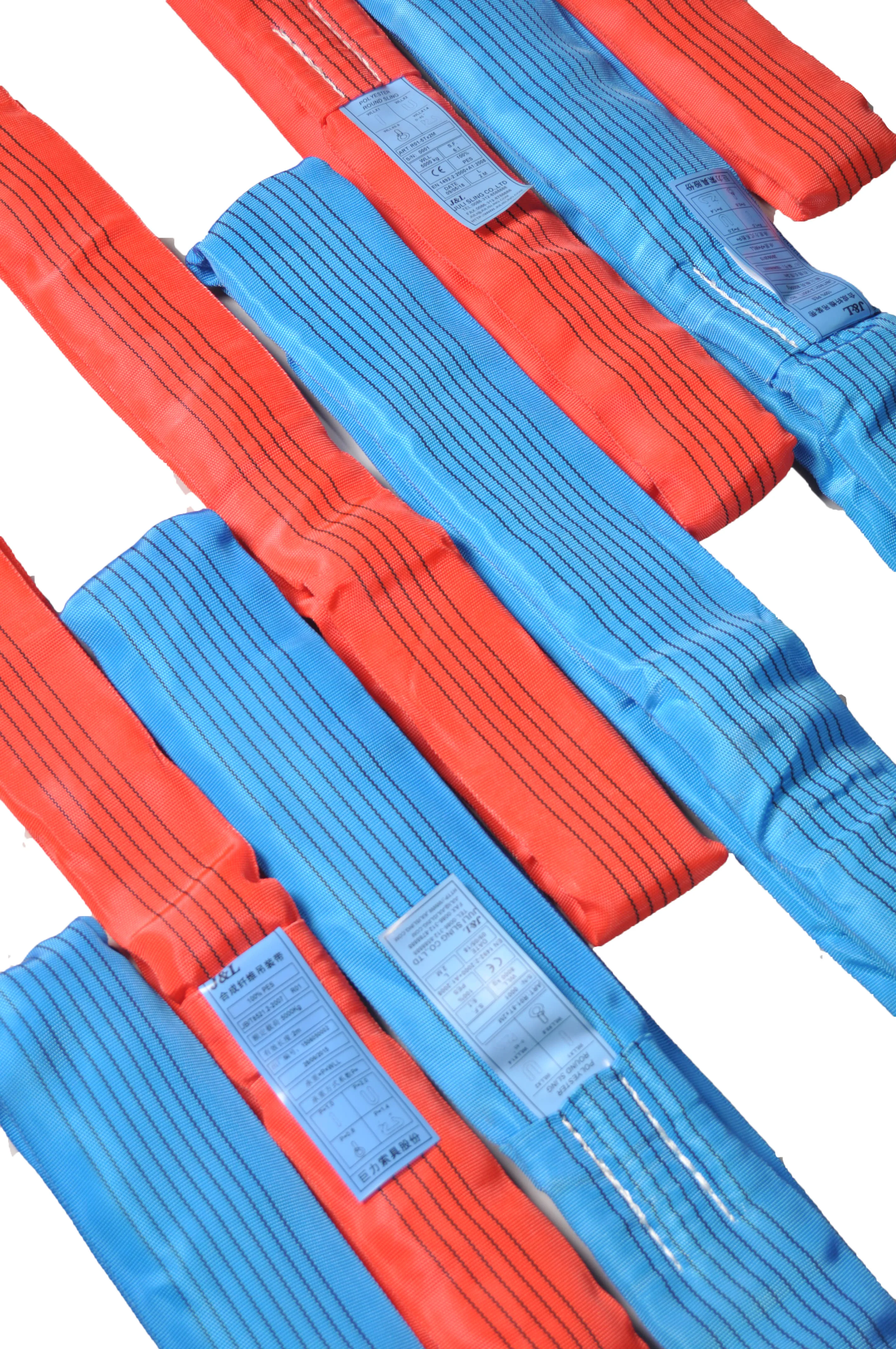 JULI polyester endless type polyester round sling working load 1000kg~1000000kg  Safe factor 7:1