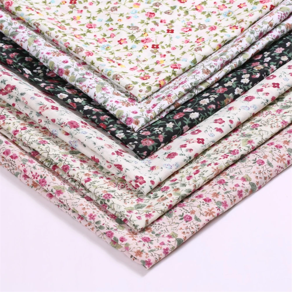 Floral printed home textile printed polyester fiber printed  dyed fabric for garments