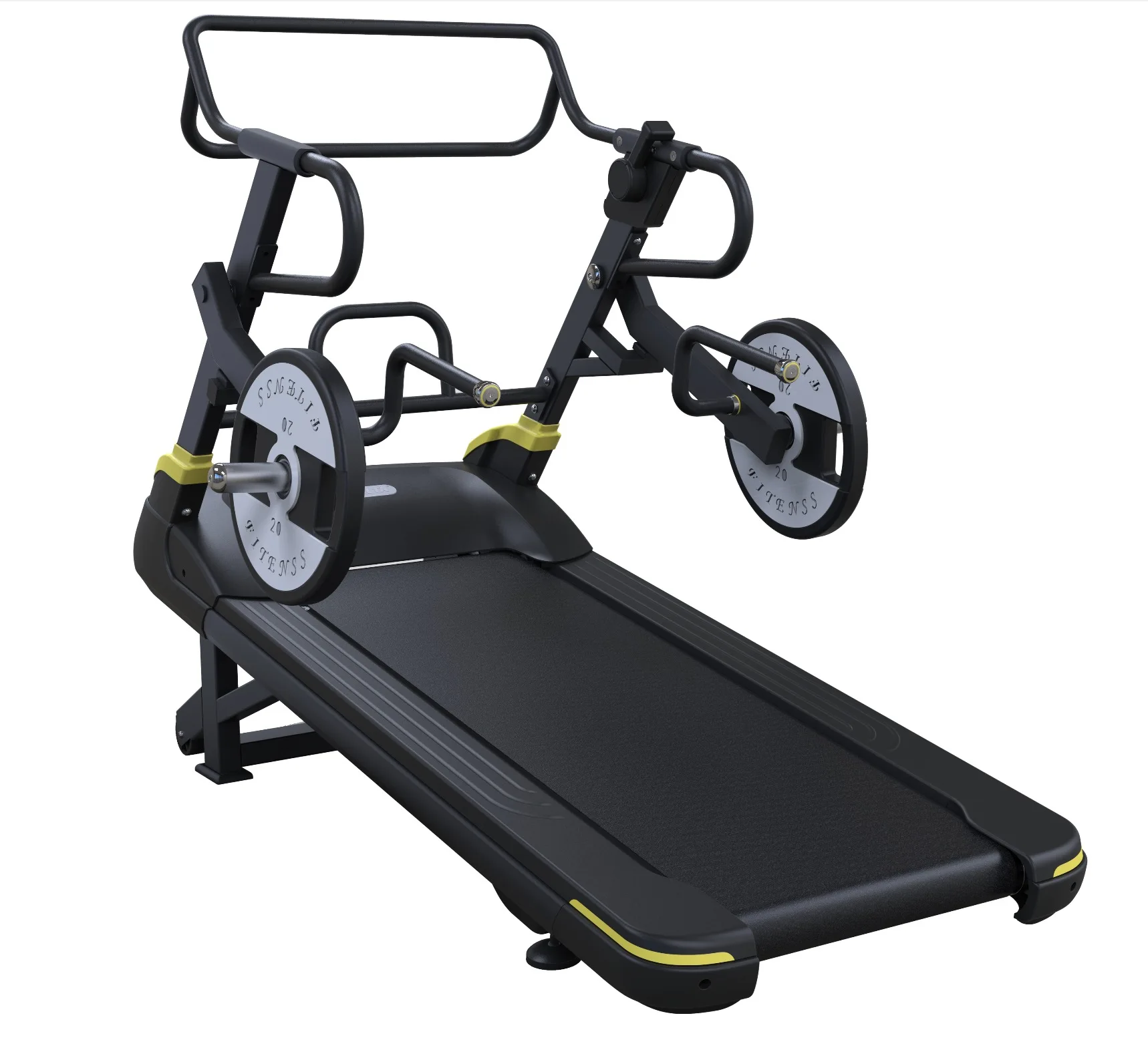 Professional SELF-POWER TREADMILL WITH PLATE LOADED Gym Products Commercial Treadmill Crawler