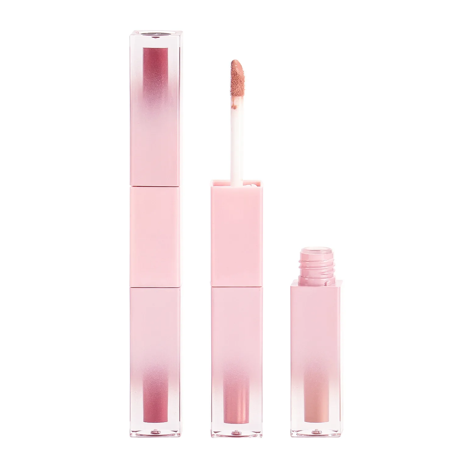 Wholesale dual Head Tubes Lip Gloss Custom Logo Easy Paint Special Tubes Lip Gloss Waterproof Long-lasting Liquid Lipstick