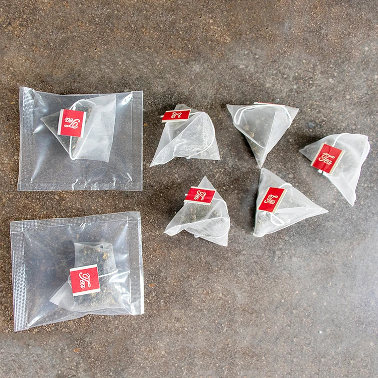 Нейлоновая треугольная упаковочная машина для чайных пакетиков, машина для изготовления чая