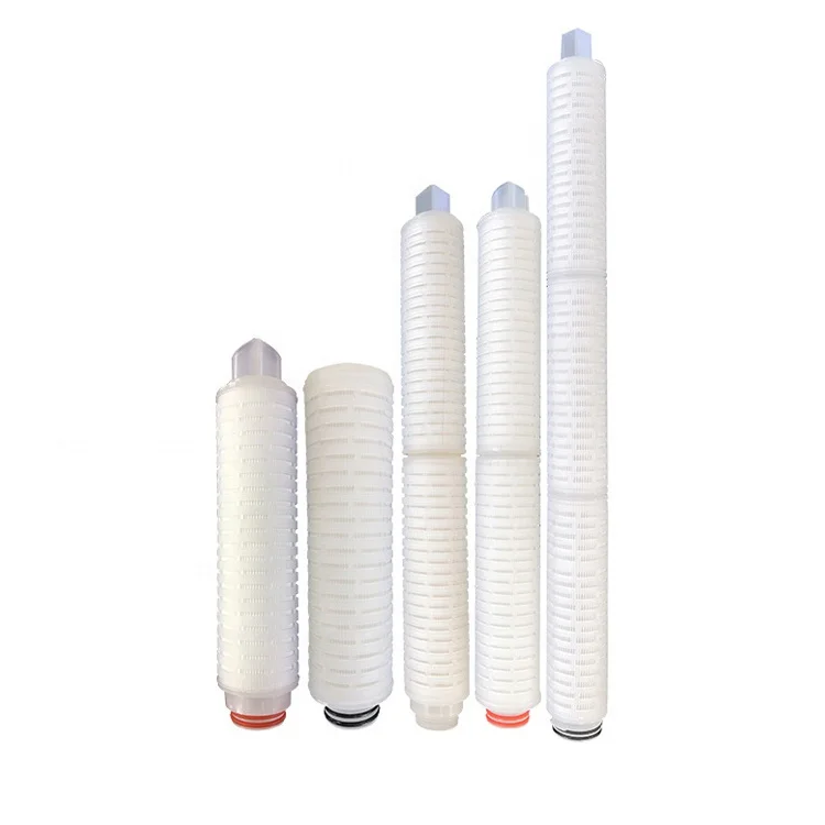 Low Protein Binding 0.2um 0.45um 0.65um PES Membrane 10' Pleated Filter Cartridges For Photoresist Pre-Filtration