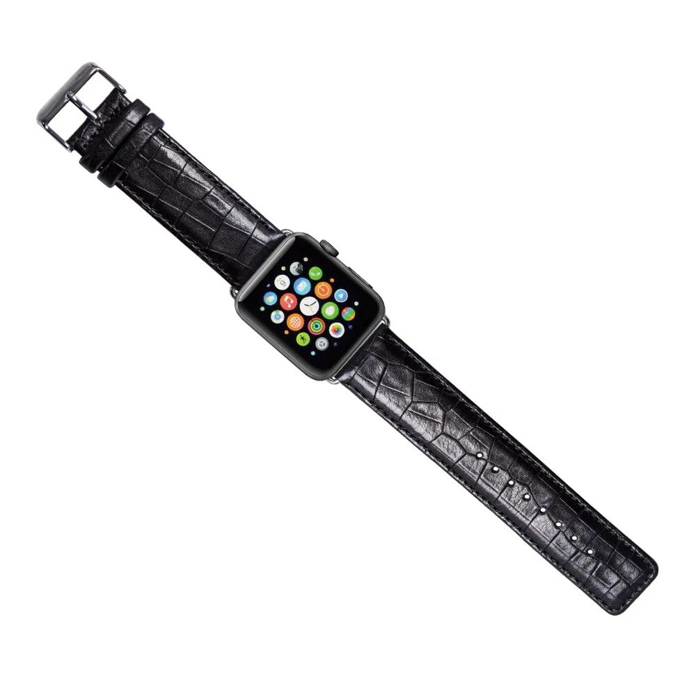Leather Watch Band for Apple Watch 38mm 42mm Support OEM, Smart Watch Strap Quick Release