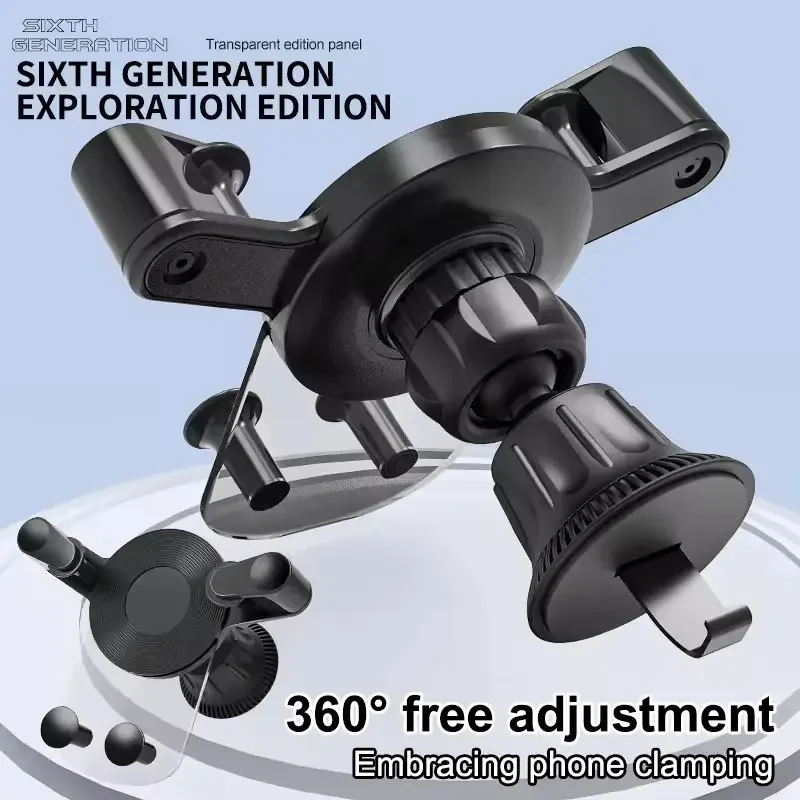 Universal Anti-slip Auto-Grip 360 Degree Rotation Air Vent Gravity Car Phone Holder