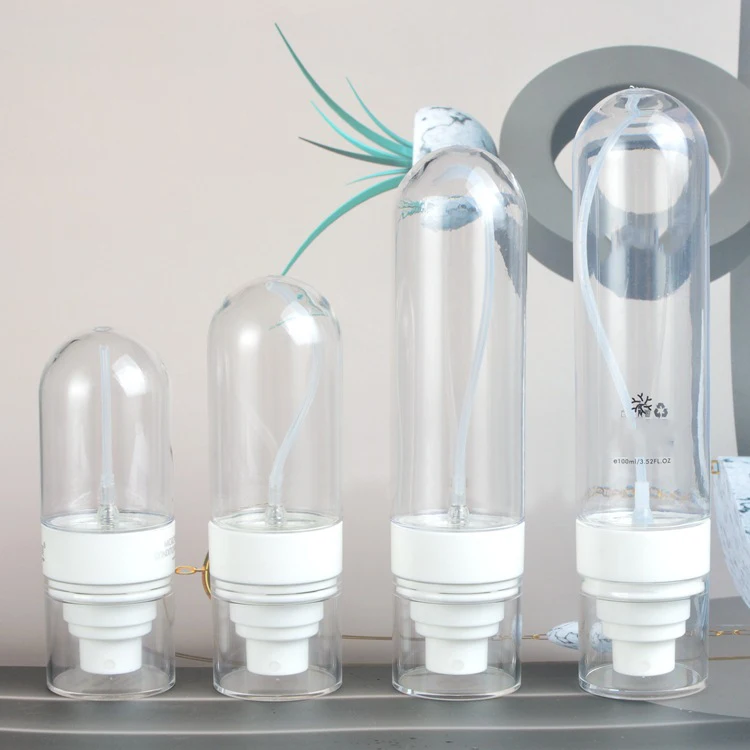 Blue Facial Cleanser Pump Covers Bottle Skin Care Container Hand Sanitizer Spray Empty Plastic Upside Down Pump Bottle Gel