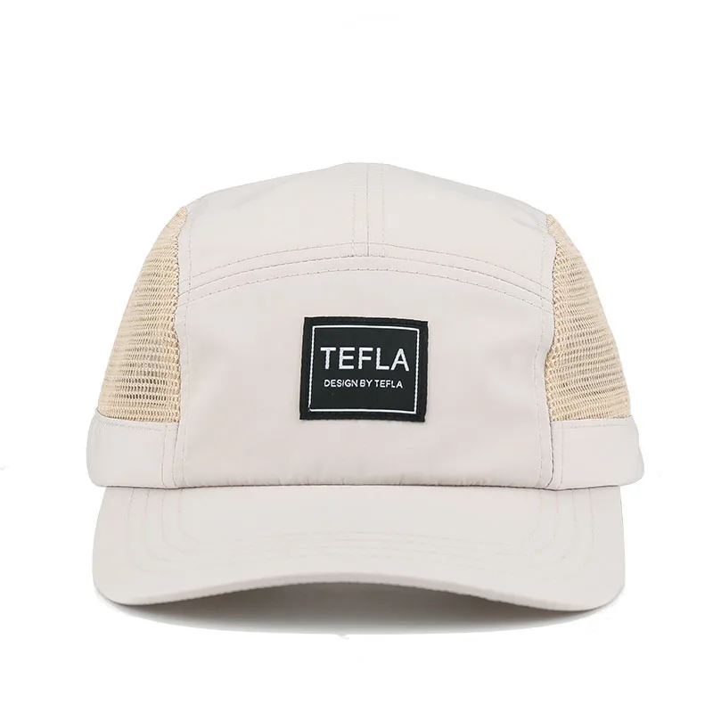 Custom Mesh Trucker Dad Hat 5 Panel Baseball Cap Quick Dry Short Brim Hat Breathable Running Sun Caps