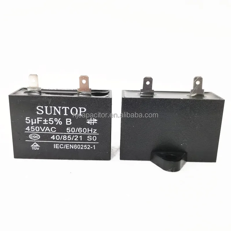 CBB61 Емкость двигателя переменного тока 2 5 мкФ кубоидный конденсатор пусковой