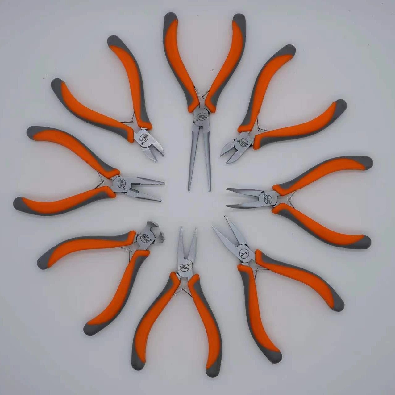 Good Quality Customized LOGO Mini Long Nose Flat Diagonal Needle Cutting 6 pcs Pliers Tool Set