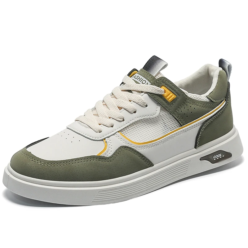 Breathable mesh pu Comfortable Sports casual skateboard Shoes for Men