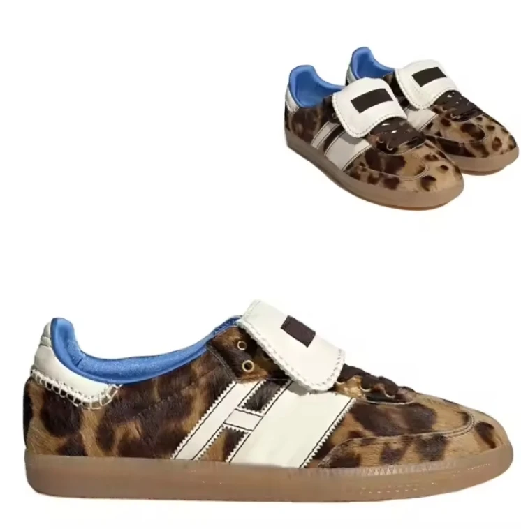 Samba Wales Bonner Leopard OG Low Trainers Shoes Original Samba Sneakers In Stock Walking Style Samba Shoes
