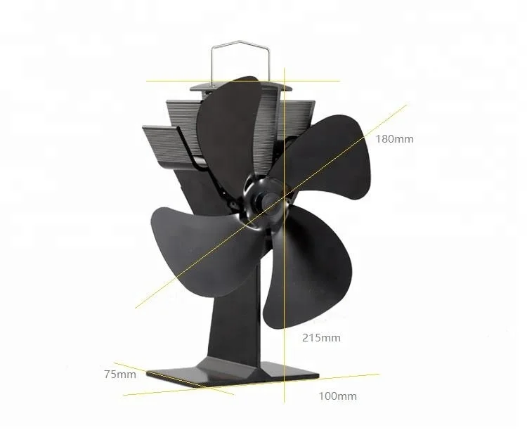 Liank Winter Indoor Heater Gas Fireplace Heat Powered 4 Blades Silent EcoFan Pellet Stove Exhaust Fan Wood Accessories