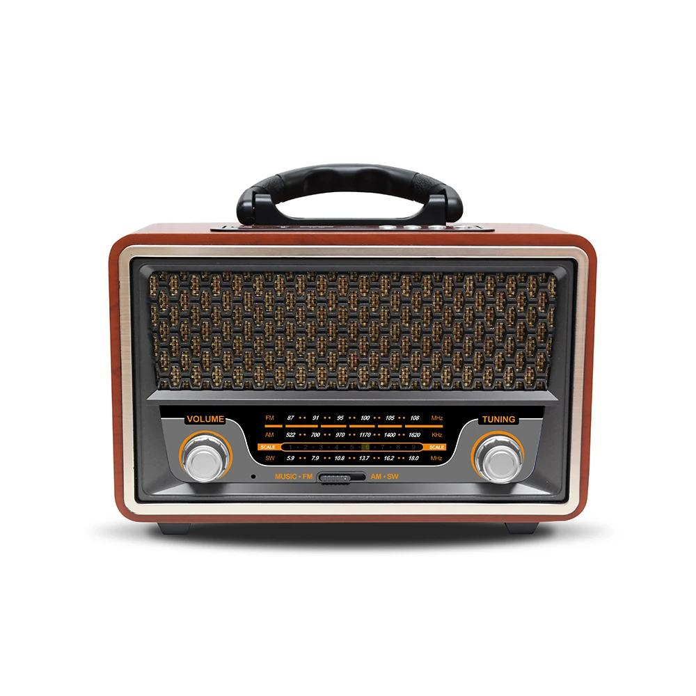 MD511 Meier Kemai china bass short wave am/fm portable tf card antique radio classic vintage retro wooden sw am fm home radio