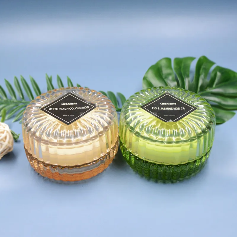 Shell shape can spray color gift high-grade ambiance Aromatherapy soybean wax candle dinner candle  glass scented candle