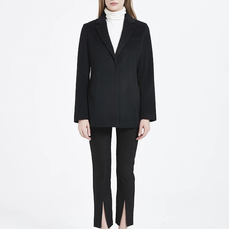 2021 Hot new products quality original Winter cashmere coat European style women cashmere  jacket